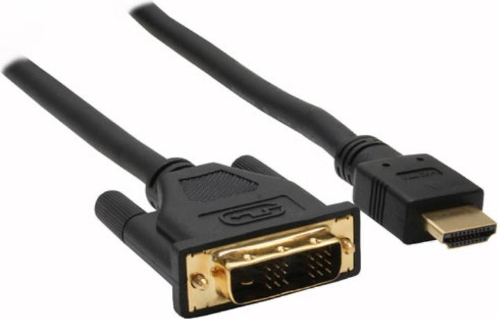 Produktbild InLine HDMI-DVI Kabel HDMI St auf DVI 18+1 St vergoldete Kontakte 15m (15 m, HDMI)