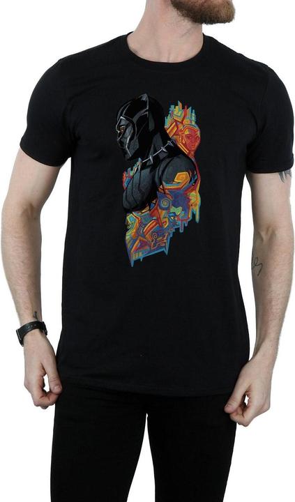 Actual product image Mens Black Panther Profile T-Shirt (M)