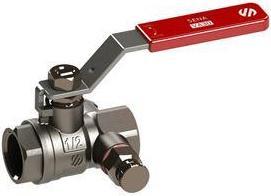 Actual product image water ball valve with drain, ventilation and 1/2 inch seal (RH323)