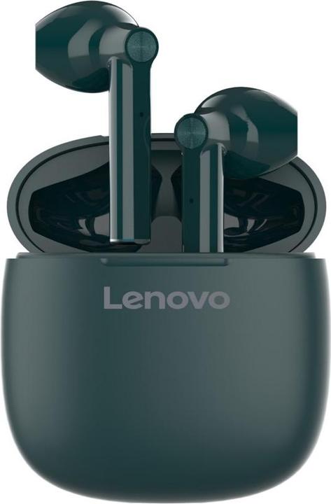 Lenovo Auricolari Bluetooth 5.0 Ipx5 Waterbestendig Ht30 Groen (Geen ruisonderdrukking, Draadloze)