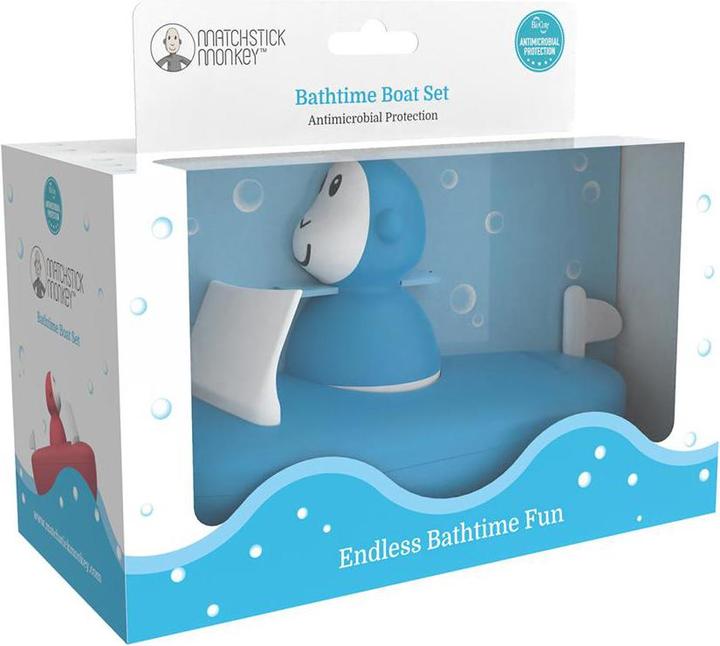 Actual product image Matchstick Monkey bath toys BATHTIME, 2 pcs, Blue color, 12 months +, MM-B-BSG-002