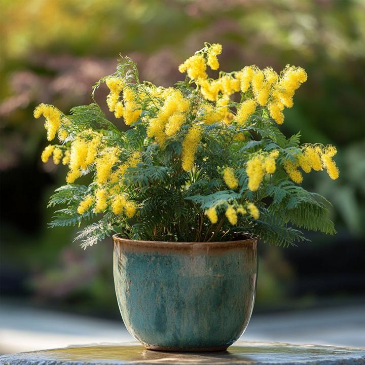 Produktbild Plant in a Box Acacia dealbata Mimosa - Mimosen Pflanzen 6er Set (25 cm)