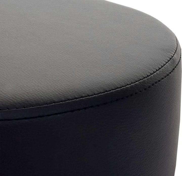 Actual product image Swisshandel24 Stool, seat stool make-up stool, height adjustable Ø 35cm imitation leather, black