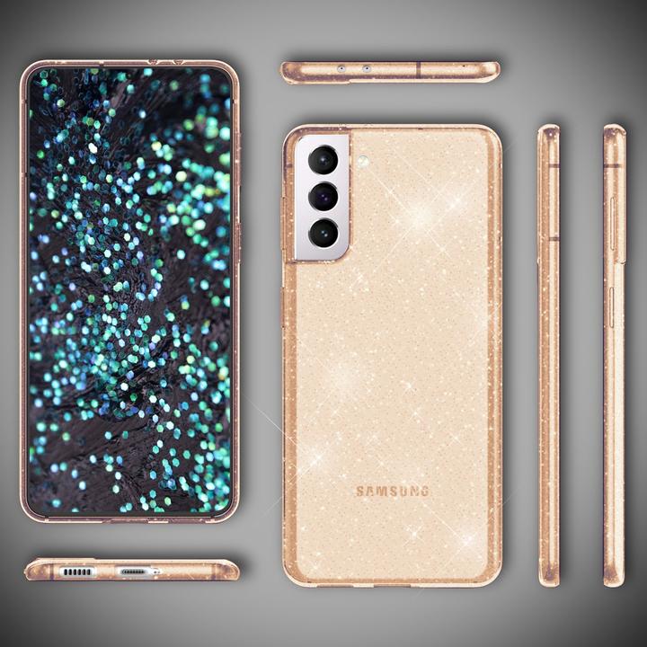 Produktbild Nalia Klare Glitzer Silikon Handyhülle (Samsung Galaxy S22+)