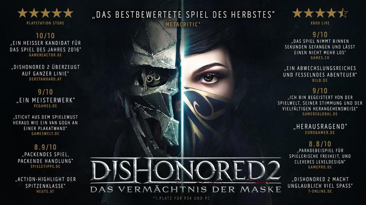 Produktbild Sony Dishonored II - Das Vermächtnis der Maske (PS4) DE Version (PS4, DE)
