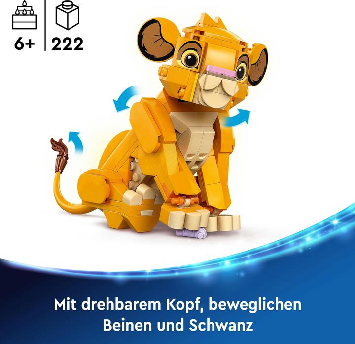 Produktbild LEGO Simba, das Löwenjunge des Königs (43243, LEGO Disney)