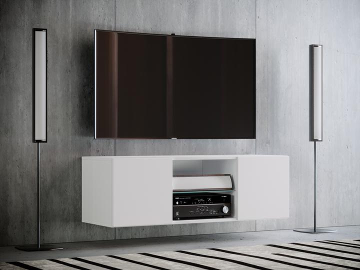 Actual product image VCM Wood TV wall lowboard television cabinet Jusa (115 x 36 x 40 cm)