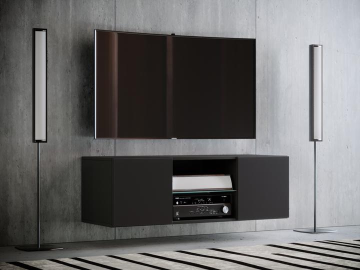 Actual product image VCM Wood TV wall lowboard television cabinet Jusa (115 x 36 x 40 cm)