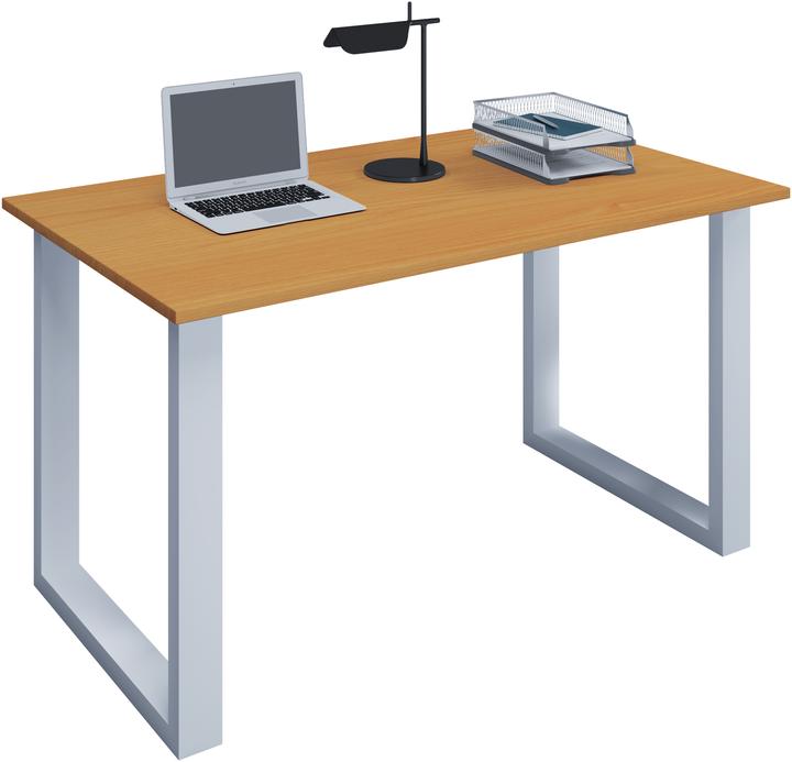 Produktbild VCM Büromöbel Schreibtisch Lona U Alu Weiss (110 x 80 cm)