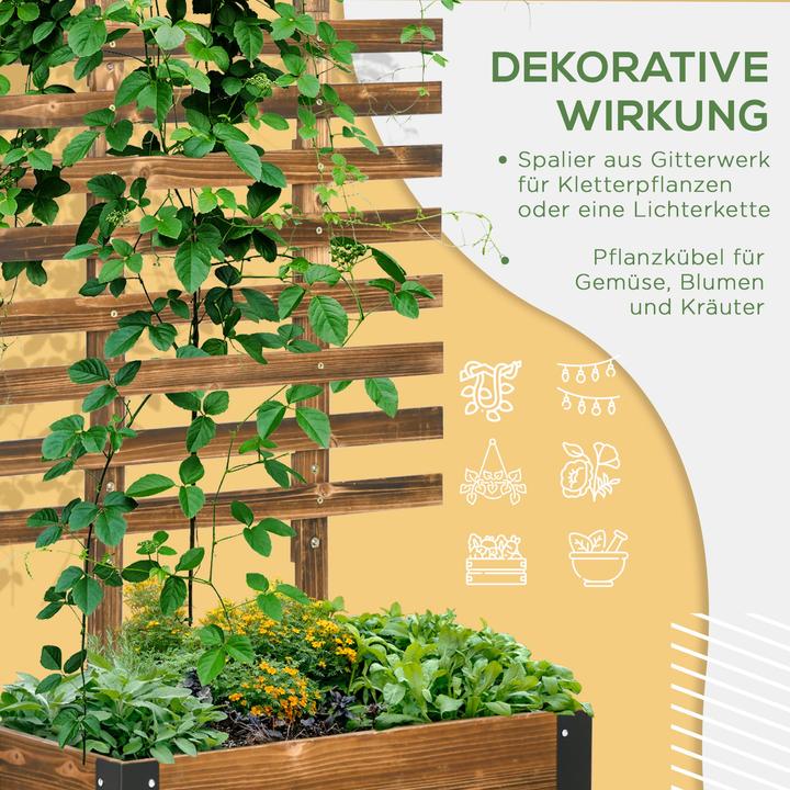 Actual product image Jamb Raised bed with climbing aid