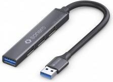 Produktbild Purelink sonero USB 3.2 Gen1x1 Hub - 4 Port USB-A Stecker - 0,50m - Space Grey (USB-A, 4 Ports)
