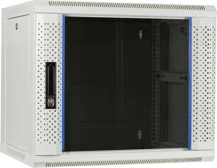 Produktbild Dsit 9 HE Serverschrank, Wandgehäuse, mit Glastür, Weiss (BxTxH) 600 x 450 x 500mm (19 Zoll Rack)