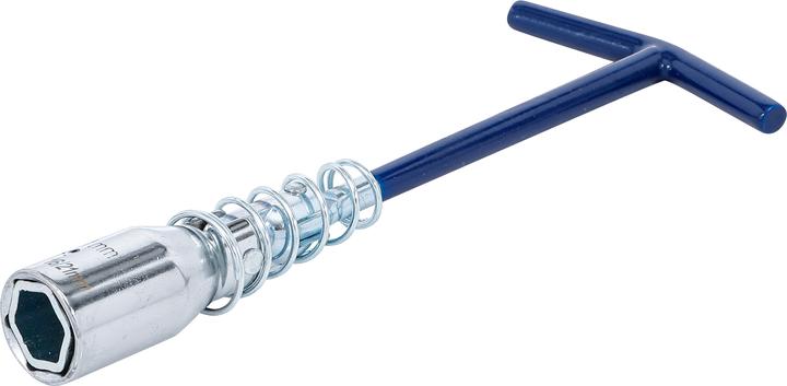 Image du produit BGS Clé pour bougies d’allumage avec poignée T, ressort articulé 16 mm / 21 mm