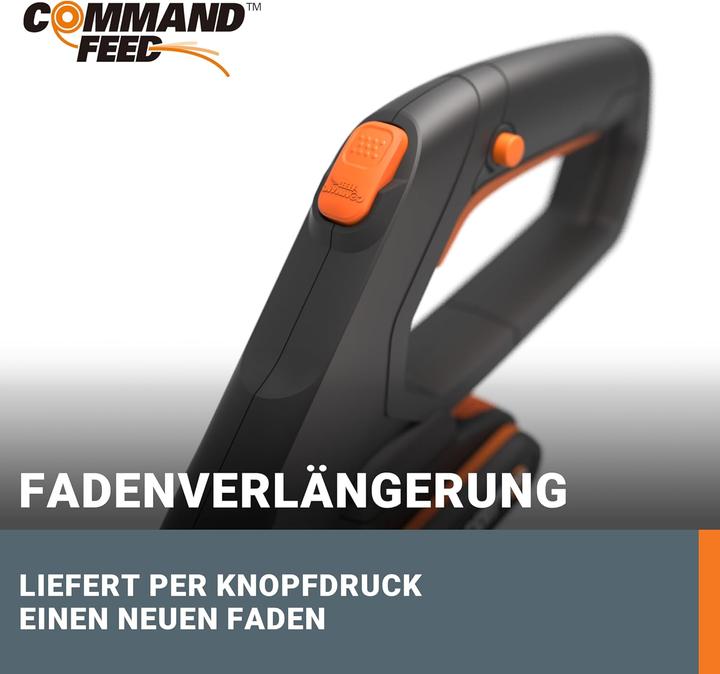 Immagine prodotto Worx WG163E Akku-Rasentrimmer und Kantenschneider inkl. 2x 2Ah Akkus & Ladegerät (Filo di taglio)