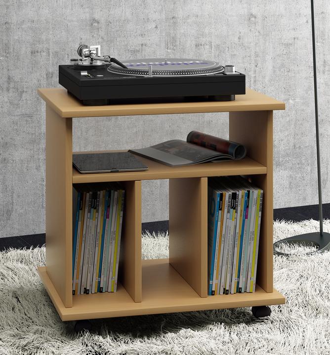 Actual product image VCM Wooden record side table Retal (60 x 45 x 59 cm)