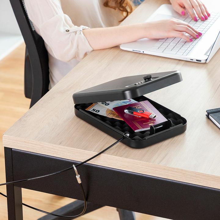 Immagine prodotto InnovaGoods Cassaforte portatile - Nero - Ferro (2.23 l)