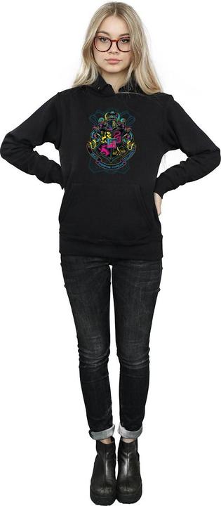 Produktbild Neon Hogwarts Crest Kapuzenpullover (S)