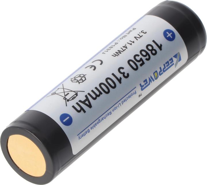 Image du produit Keeppower Accu 18650, protégé (1 pcs, 18650, 3100 mAh)