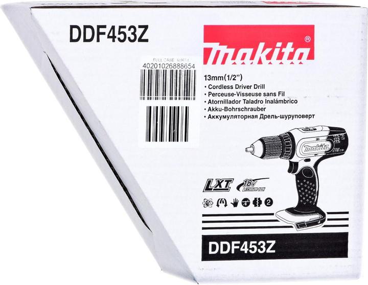 Actual product image Makita DDF453Z (Rechargeable battery operated)