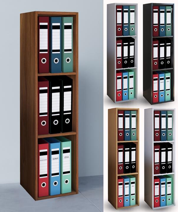 Actual product image VCM Wood office file shelf Offas 3 compartments (34 x 30 x 107 cm)