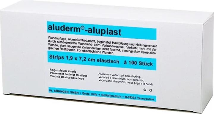 Produktbild Söhngen aluderm aluplast elastische Pflaster-Strips 1.9x7.2cm, 100 Stk., einzeln (100 x)