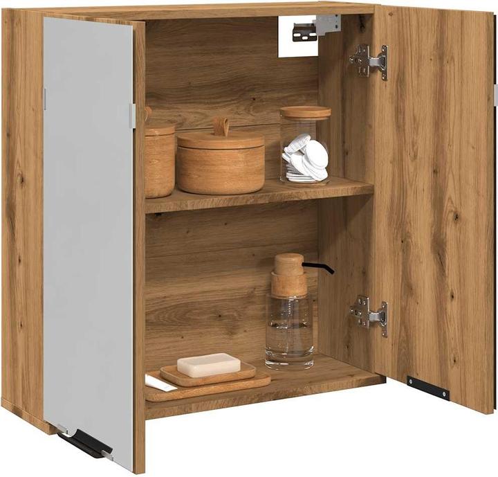Produktbild VidaXL Bad-Spiegelschrank Artisan-Eiche 64x20x66,5 cm Holzwerkstoff