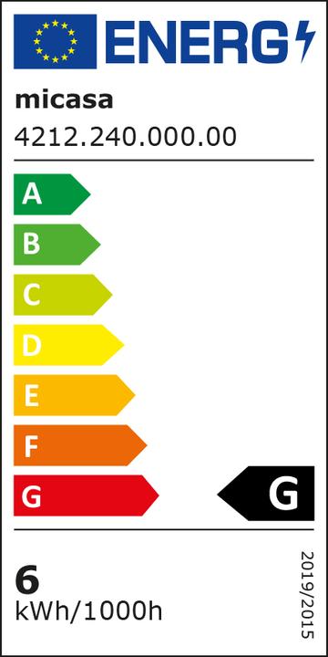 Label énergétique micasa Flora (400 lm)