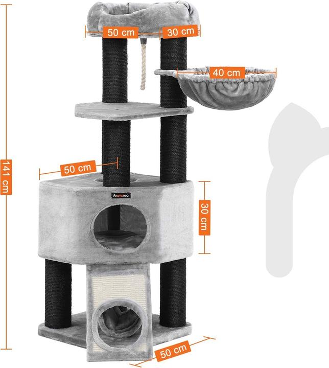 Immagine prodotto Feandrea Milo (141 cm, Grigio)
