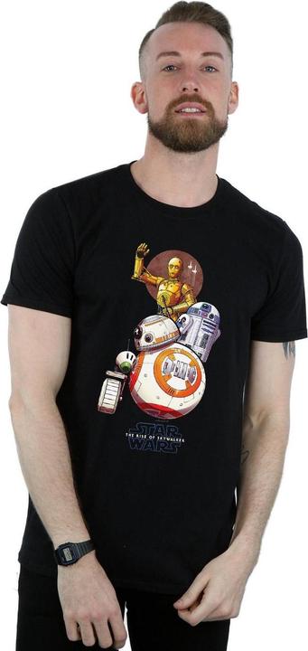 Immagine prodotto Star Wars The Rise Of Skywalker Droids Illustration Maglietta Uomo (3XL)