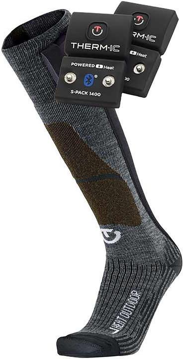 Produktbild Therm-ic PowerSock Set Heat Fusion Outdoor SPack 1400 BT (Grösse: 42.0 - 44.0, grau) (42 - 44)
