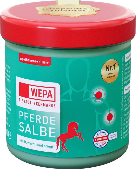 Actual product image Wepa Horse ointment cools, warms and cares, 500 ml ointment (Body cream, 500 ml)
