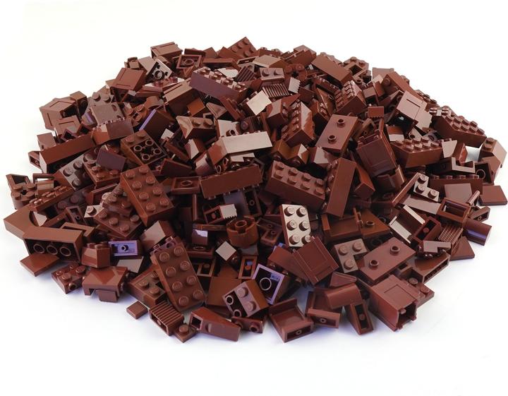 Produktbild LEGO Steine Braun gemischt - 50 Stück - Brown bricks mix - NEU (LEGO Zubehör)