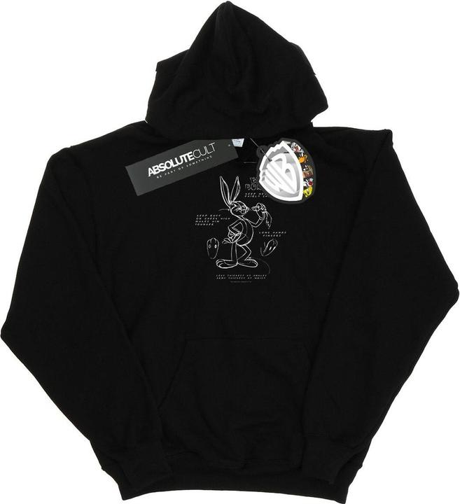Looney Tunes Bugs Bunny Drawing Instruction Kapuzenpullover