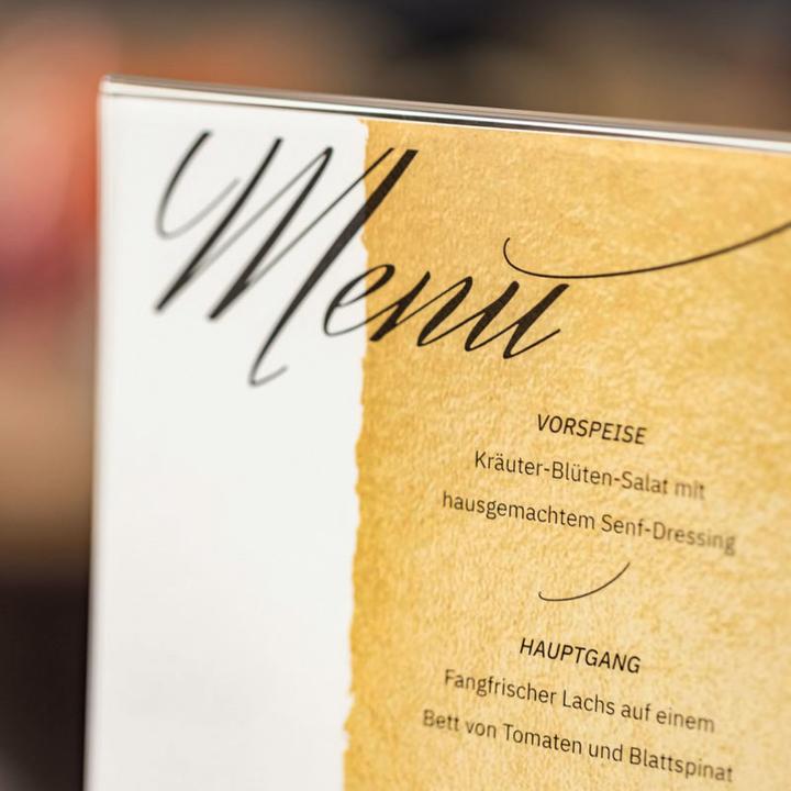 Actual product image Sigel Table display with wooden base (A6)