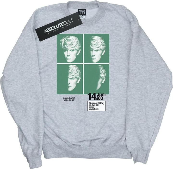 Actual product image David Bowie Mens 1983 Concert Poster Sweatshirt (XXL)