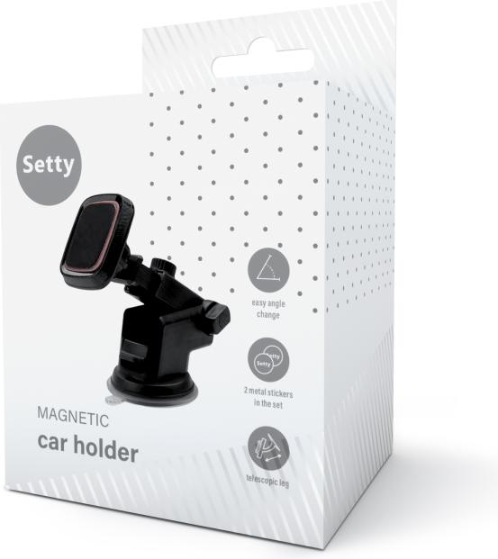 Actual product image Setty magnetic car holder on telescopic leg MUS-T3