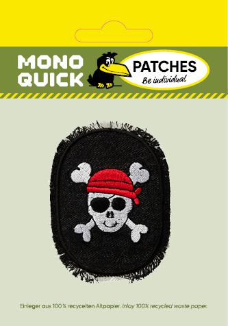 Produktbild Mono Quick Jeansflick mit Piratenkopf (2 x)