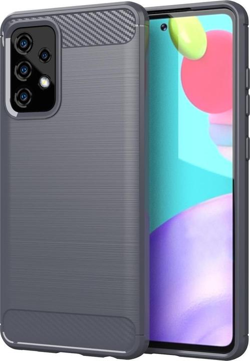 Actual product image Cadorabo TPU Ultra Slim carbon stainless steel Combi Cover (Samsung Galaxy A72 5G)
