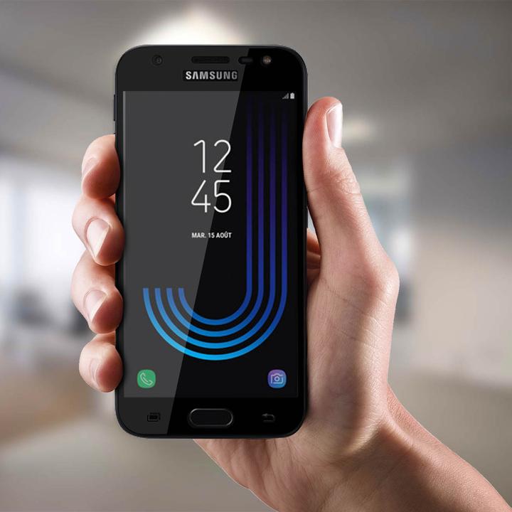 Actual product image Avizar bulletproof glass, glass protective film, protective glass (1 Piece, Samsung Galaxy J3 (2017))