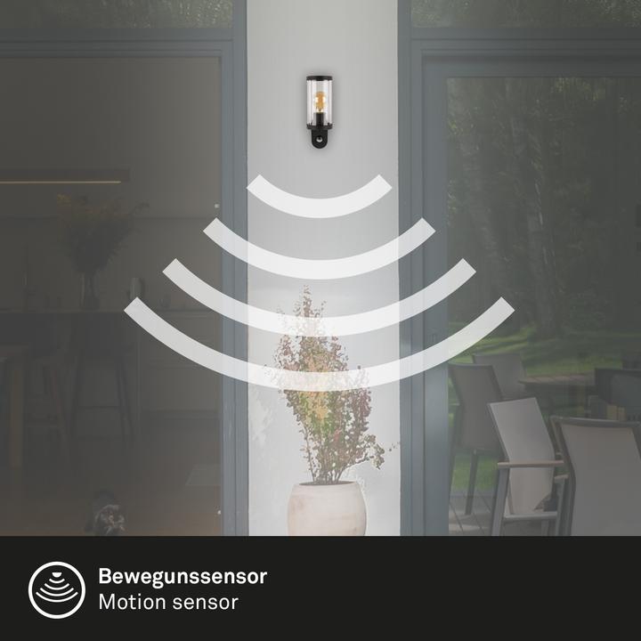 Immagine prodotto Briloner Luce per esterni, sensore, nero, 1xE27 escl. / max. 12W (E27)