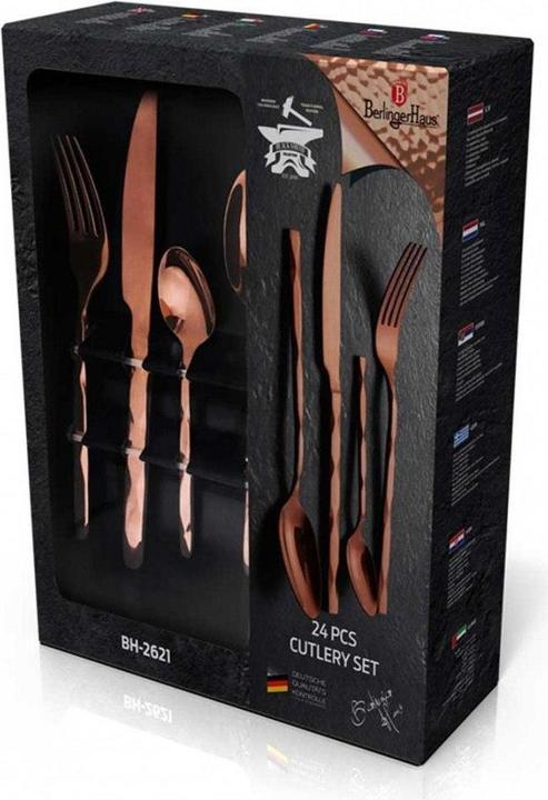 Image du produit BerlingerHaus TABLE TOOLS 24 ITEMS. BH-2621 ROSE GOLD (24 pièce(s), Set de couverts)