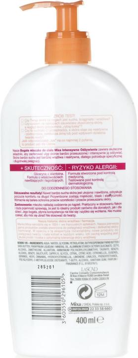 Produktbild Mixa Rich body milk 400 ml (Körpermilch, 400 ml)