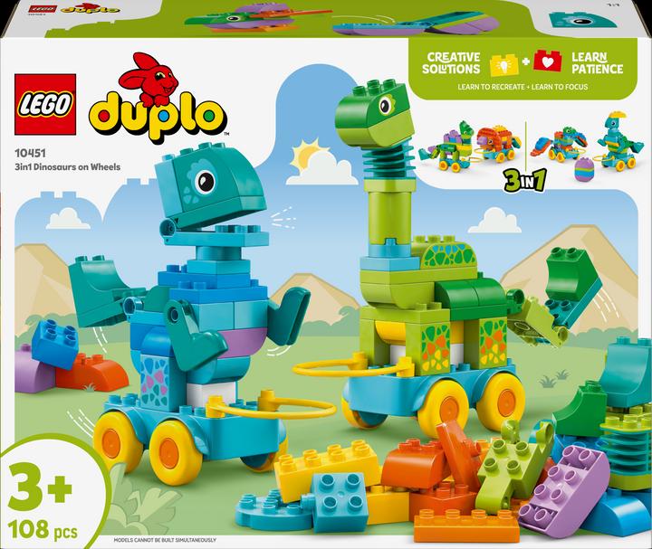 Actual product image LEGO Dinos auf Rädern 3-in-1-Set (10451)