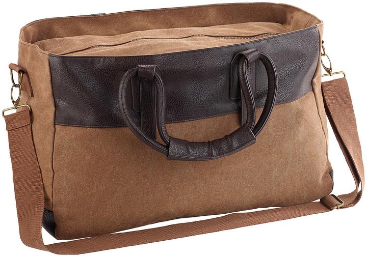 Produktbild Xcase Canvas-Reisetasche mit 2 Aussentaschen und Schultergurt (30 l)