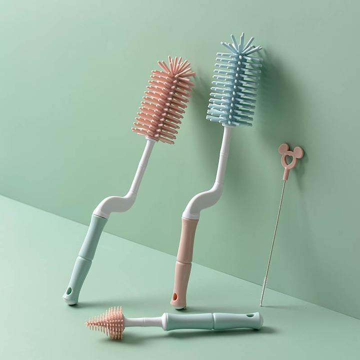 Actual product image Youha THE ONE Milk Bottle Blue cleaning brush