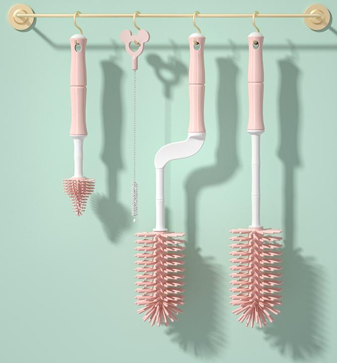 Actual product image Youha THE ONE Milk Bottle Blue cleaning brush
