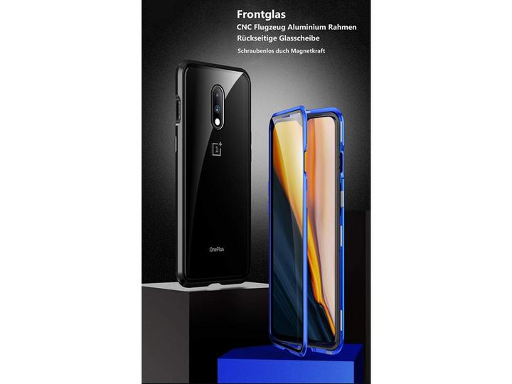 Actual product image G-Case OnePlus 7 Aluminium Magnetic Glass Case Cover (OnePlus 7)