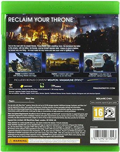 Image du produit Square Enix Final Fantasy XV : Day One Edition Xbox One (Xbox One S, Xbox One X, DE)