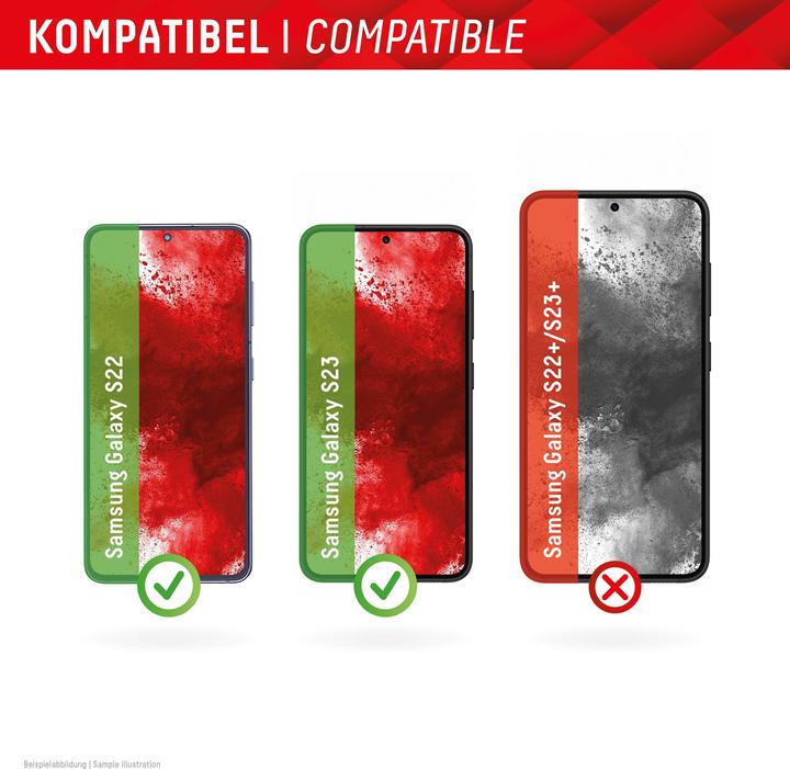 Actual product image Displex Real Glass, 2D Panzerglas (1 Piece, Samsung Galaxy S22 5G, Samsung Galaxy S23)