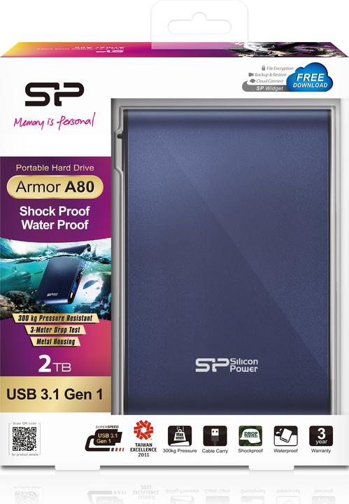 Produktbild Silicon Power Armor USB 3.1 Gen 1 (2 TB)